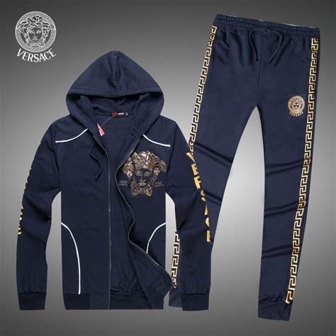 men versace suit|men's Versace jogging suit.